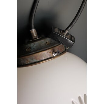 白被 外切子球体電笠　A1807Y 