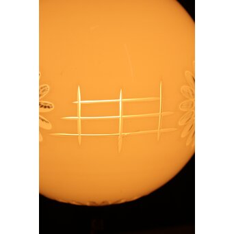 白被 外切子球体電笠　A1807Y 