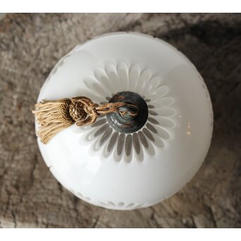 白被 外切子球体電笠　A1807Y 