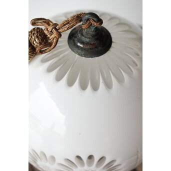 白被 外切子球体電笠　A1807Y 