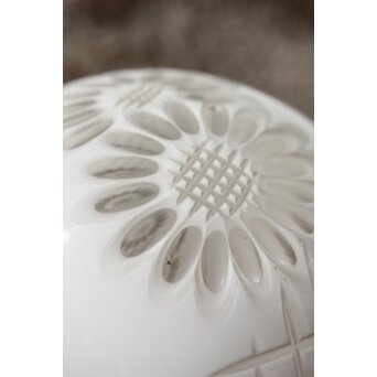 白被 外切子球体電笠　A1807Y 