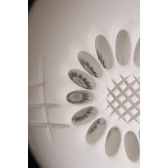 白被 外切子球体電笠　A1807Y 