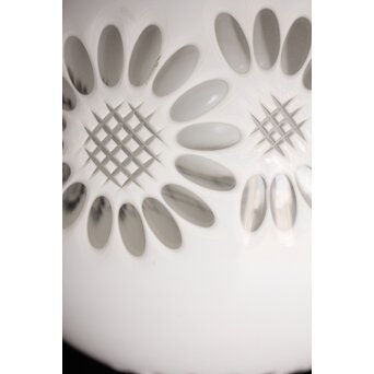 白被 外切子球体電笠　A1807Y 