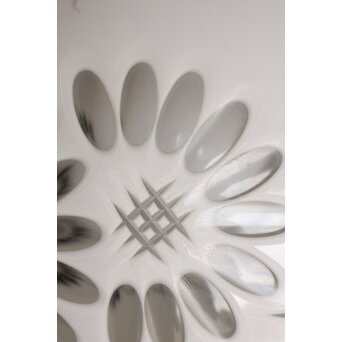 白被 外切子球体電笠　A1807Y 