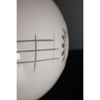 白被 外切子球体電笠　A1807Y 