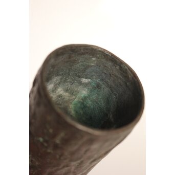 亀文堂 波多野正平造 青銅製花器/掛花　M009 