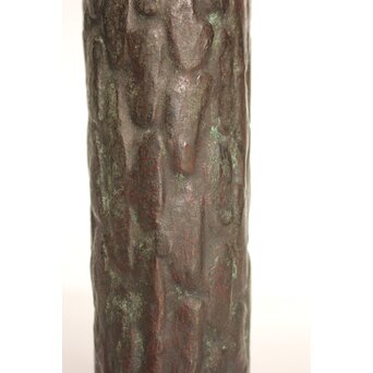 亀文堂 波多野正平造 青銅製花器/掛花　M009 