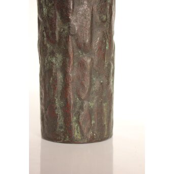 亀文堂 波多野正平造 青銅製花器/掛花　M009 