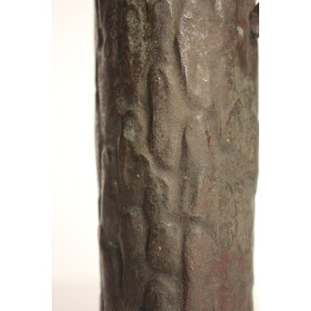 亀文堂 波多野正平造 青銅製花器/掛花　M009 