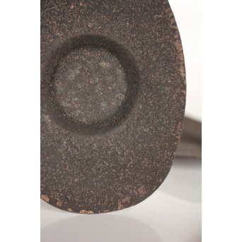 鉄打出小判型茶托 5客　M011 