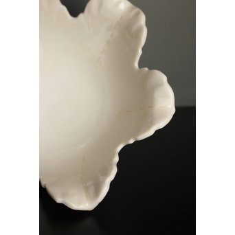 五代 清水六兵衛 白磁百合向付5客　P016 