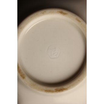 五代 清水六兵衛 白磁百合向付5客　P016 