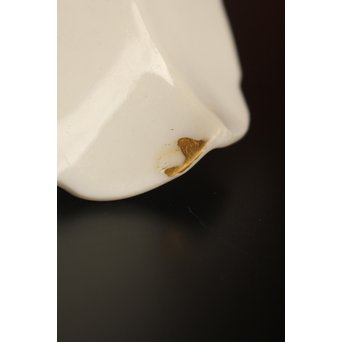 五代 清水六兵衛 白磁百合向付5客　P016 