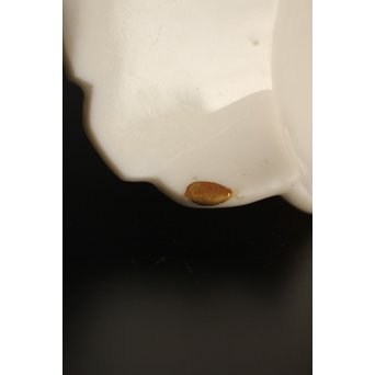 五代 清水六兵衛 白磁百合向付5客　P016 