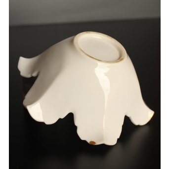 五代 清水六兵衛 白磁百合向付5客　P016 