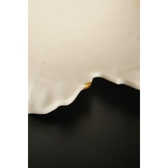 五代 清水六兵衛 白磁百合向付5客　P016 