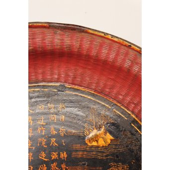 中国古玩 清朝期 唐物蒔絵銘々皿10枚　Q007 