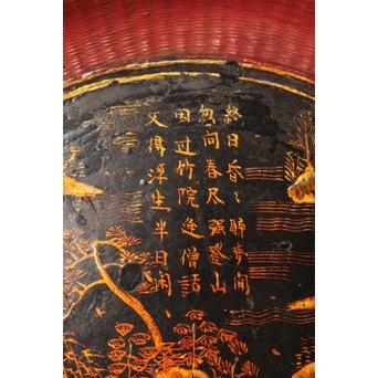 中国古玩 清朝期 唐物蒔絵銘々皿10枚　Q007 