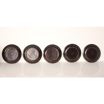 中国古玩 清朝期 唐物蒔絵銘々皿10枚　Q007 