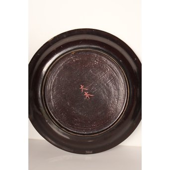 中国古玩 清朝期 唐物蒔絵銘々皿10枚　Q007 