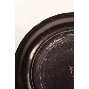 中国古玩 清朝期 唐物蒔絵銘々皿10枚　Q007 