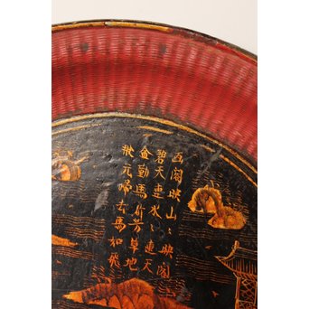 中国古玩 清朝期 唐物蒔絵銘々皿10枚　Q007 