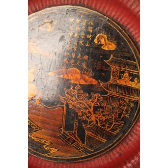 中国古玩 清朝期 唐物蒔絵銘々皿10枚　Q007 