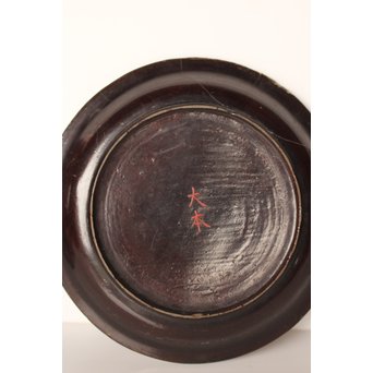 中国古玩 清朝期 唐物蒔絵銘々皿10枚　Q007 