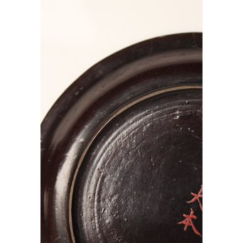 中国古玩 清朝期 唐物蒔絵銘々皿10枚　Q007 