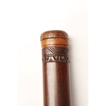 黄楊盖 竹彫十六羅漢圖香筒  U019 