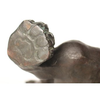 市岡紫雲 玉獅子置物　M017 