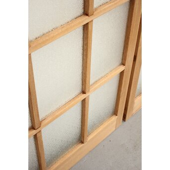 ラワン材のダイアガラスドア 2枚1組　GD1105 