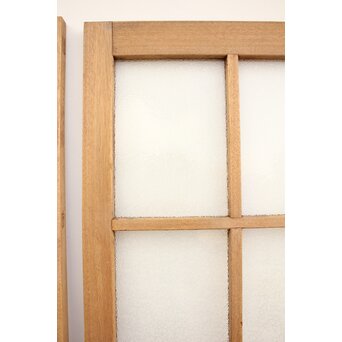 ラワン材のダイアガラスドア 2枚1組　GD1105 