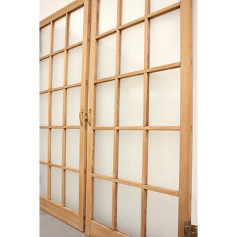 ラワン材のダイアガラスドア 2枚1組　GD1105 