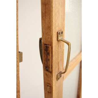 ラワン材のダイアガラスドア 2枚1組　GD1105 