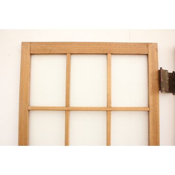 ラワン材のダイアガラスドア 2枚1組　GD1105 