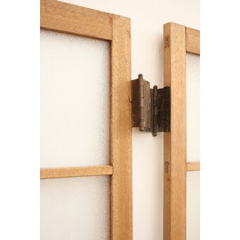 ラワン材のダイアガラスドア 2枚1組　GD1105 