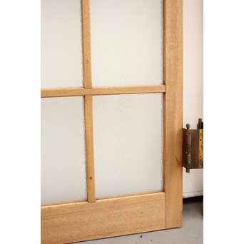 ラワン材のダイアガラスドア 2枚1組　GD1105 