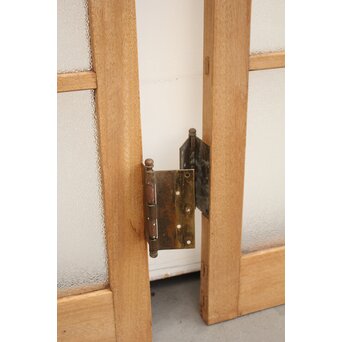 ラワン材のダイアガラスドア 2枚1組　GD1105 