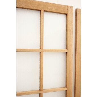 ラワン材のダイアガラスドア 2枚1組　GD1105 