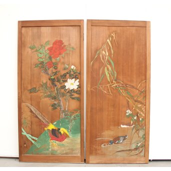 板絵建具 2枚1組　B898