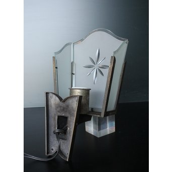 切子ガラスのブラケット照明　A1823 