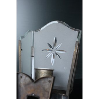 切子ガラスのブラケット照明　A1823 