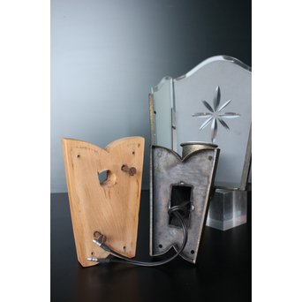 切子ガラスのブラケット照明　A1823 