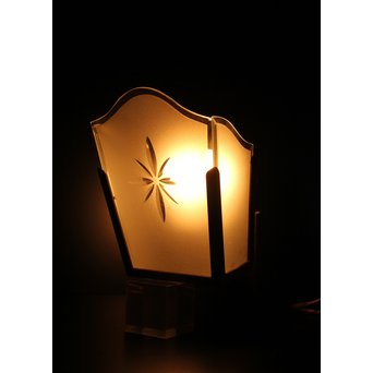 切子ガラスのブラケット照明　A1823 