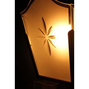 切子ガラスのブラケット照明　A1823 