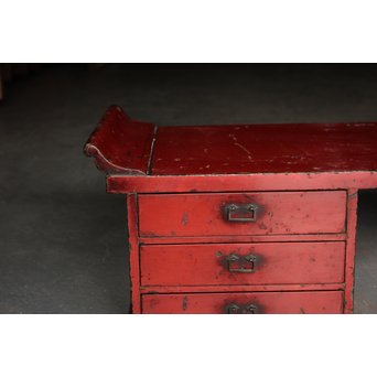 根来風古漆塗 六尺長尺机　T399 