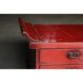 根来風古漆塗 六尺長尺机　T399 