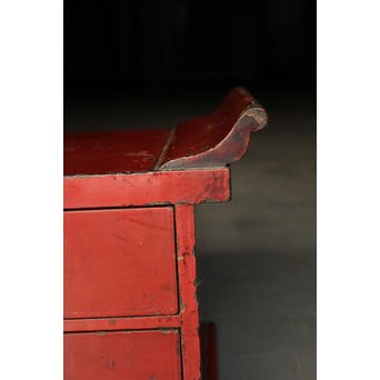 根来風古漆塗 六尺長尺机　T399 