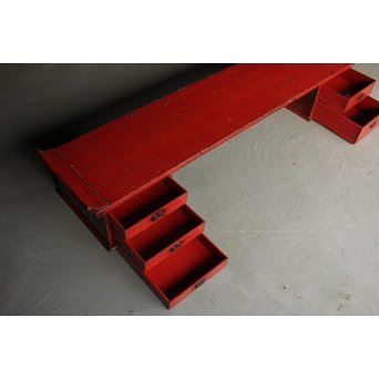 根来風古漆塗 六尺長尺机　T399 